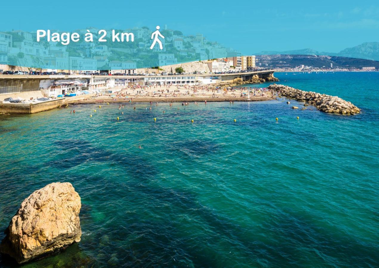 Aux Pieds De La Bonne Mere - Centre - Wifi Marseille Exteriör bild