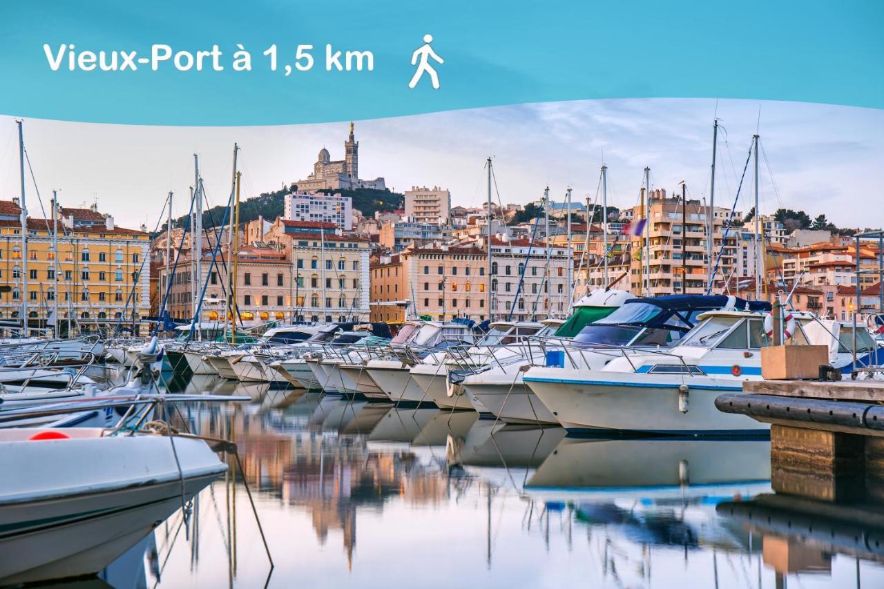Aux Pieds De La Bonne Mere - Centre - Wifi Marseille Exteriör bild